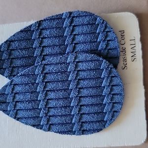 Nickel & Suede seaside cord small earrings